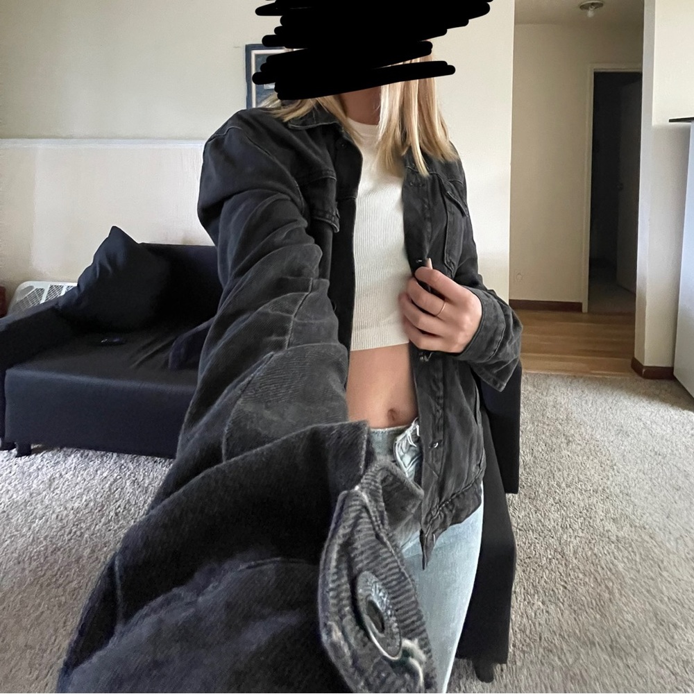 Classic black jean jacket